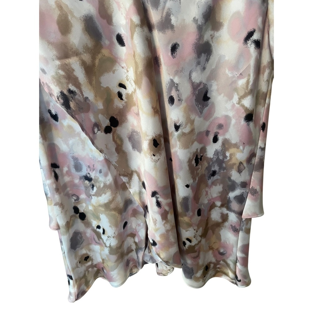 Violet & Claire Watercolor Floral Flutter Layered Sz S Feminine Summer Casual - Picture 7 of 11
